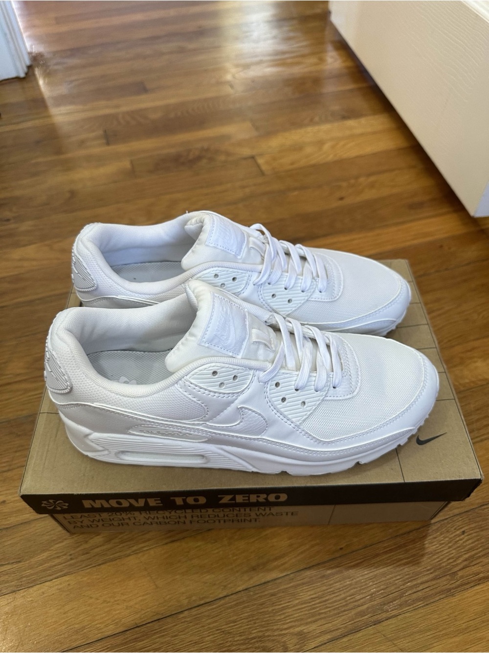*New with Defects* Nike Air Max 90 Women White (DH8010-100) Size 11W